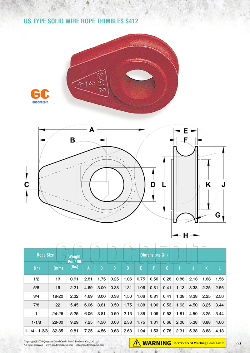 US TYPE SOLID WIRE ROPE CLIPS THIMBLES S412 Catalogue 800.jpg