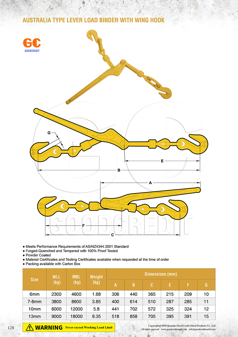 Australia Type Lever Load Binder with Wing Hook Catalogue 800.jpg