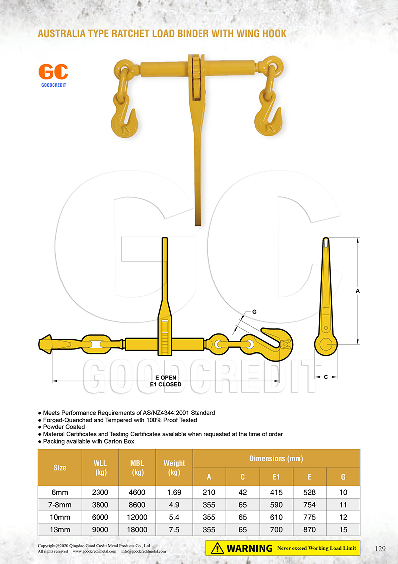 Australia Type Rachet Load Binder with Wing Hook Catalogue 800.jpg